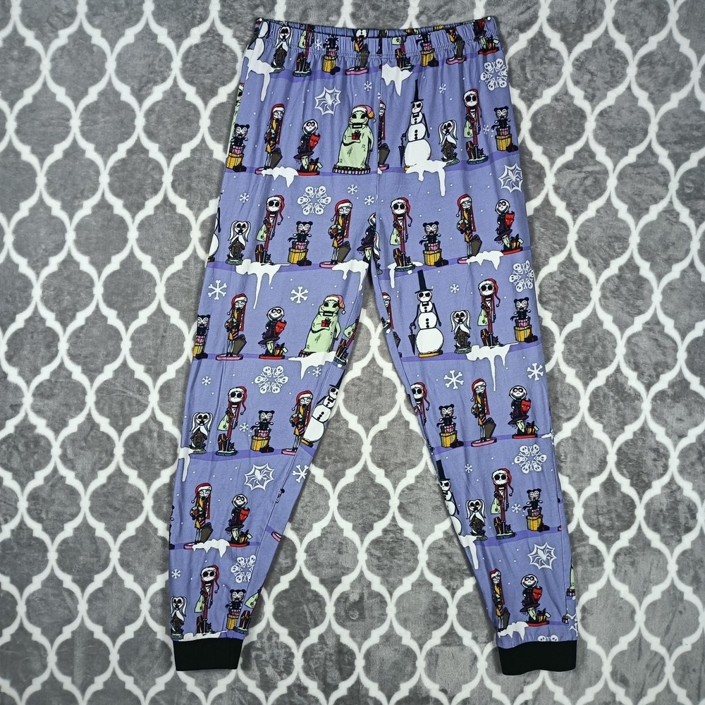 Cakeworthy Nightmare Before Christmas Pajama Set Women L Purple Holiday - Picture 5 of 12